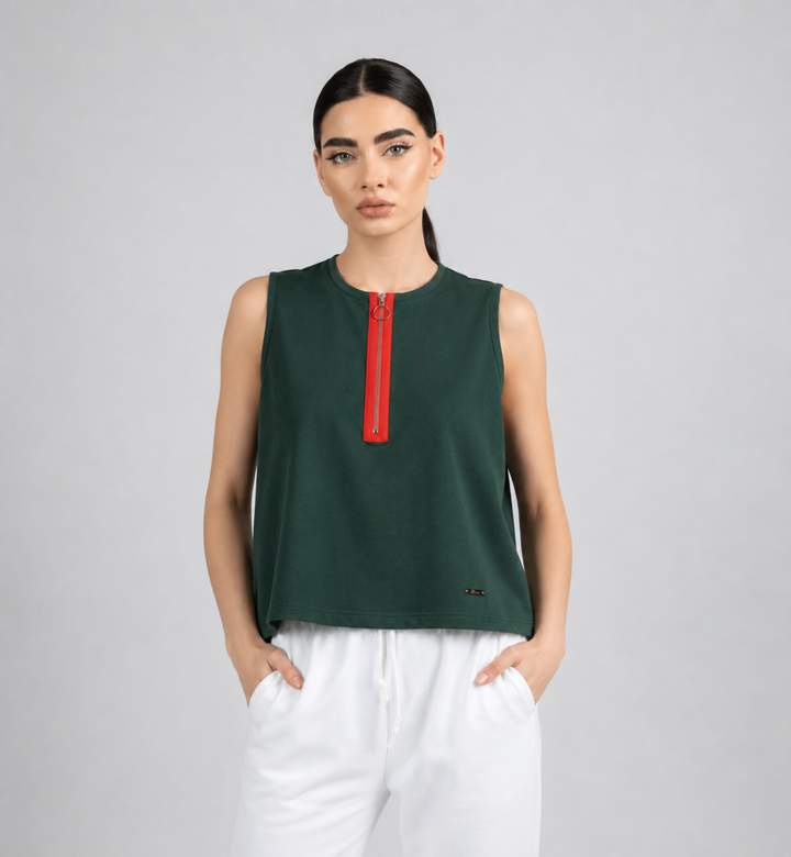 Cotton Rib Cropped Top
