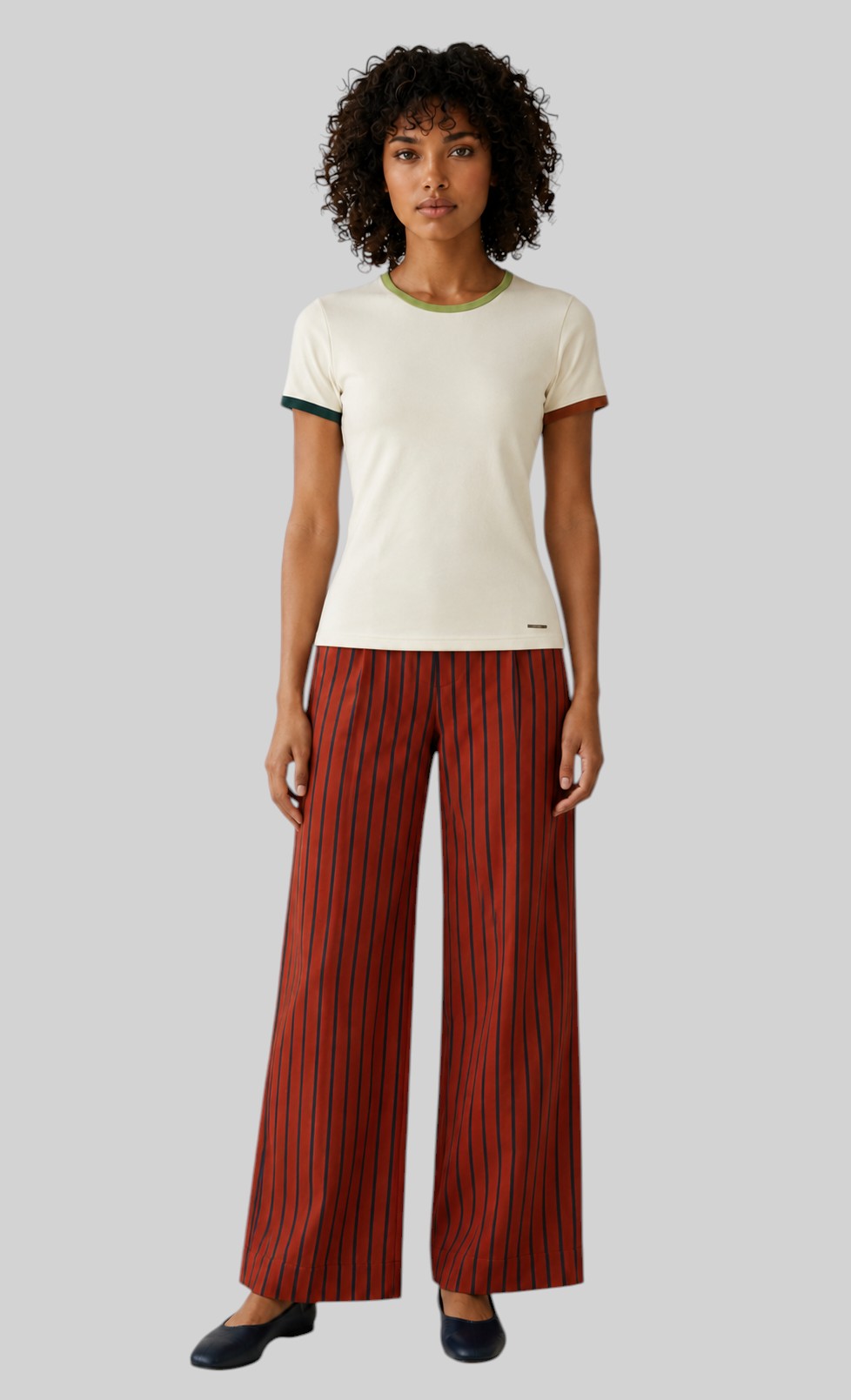 French Terry Cotton Spandex T-Shirt