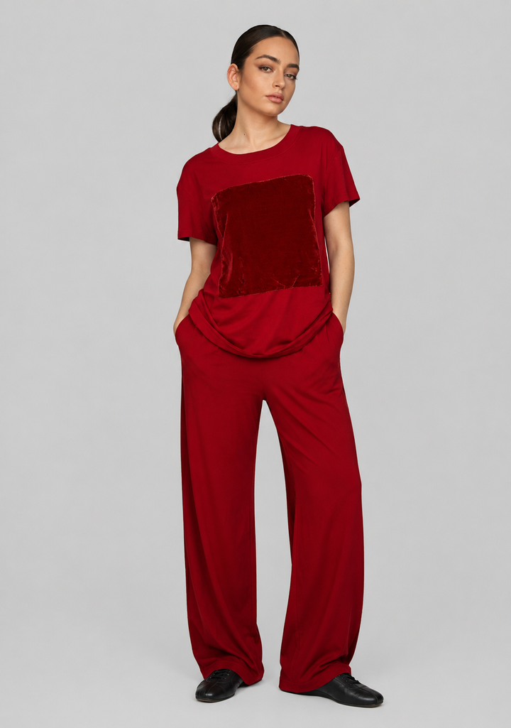 Wide-Leg Bamboo Jersey Outfit