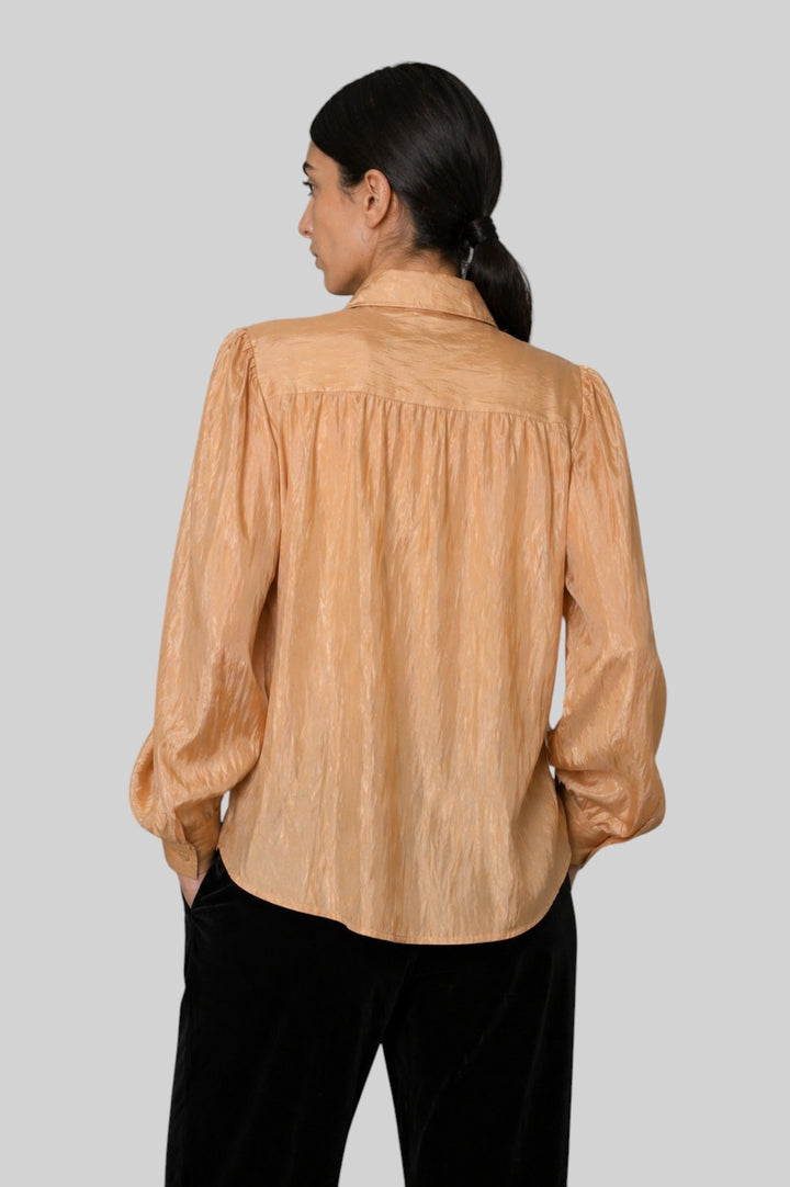 Hand-Dyed Natural Mulberry Silk Shirt