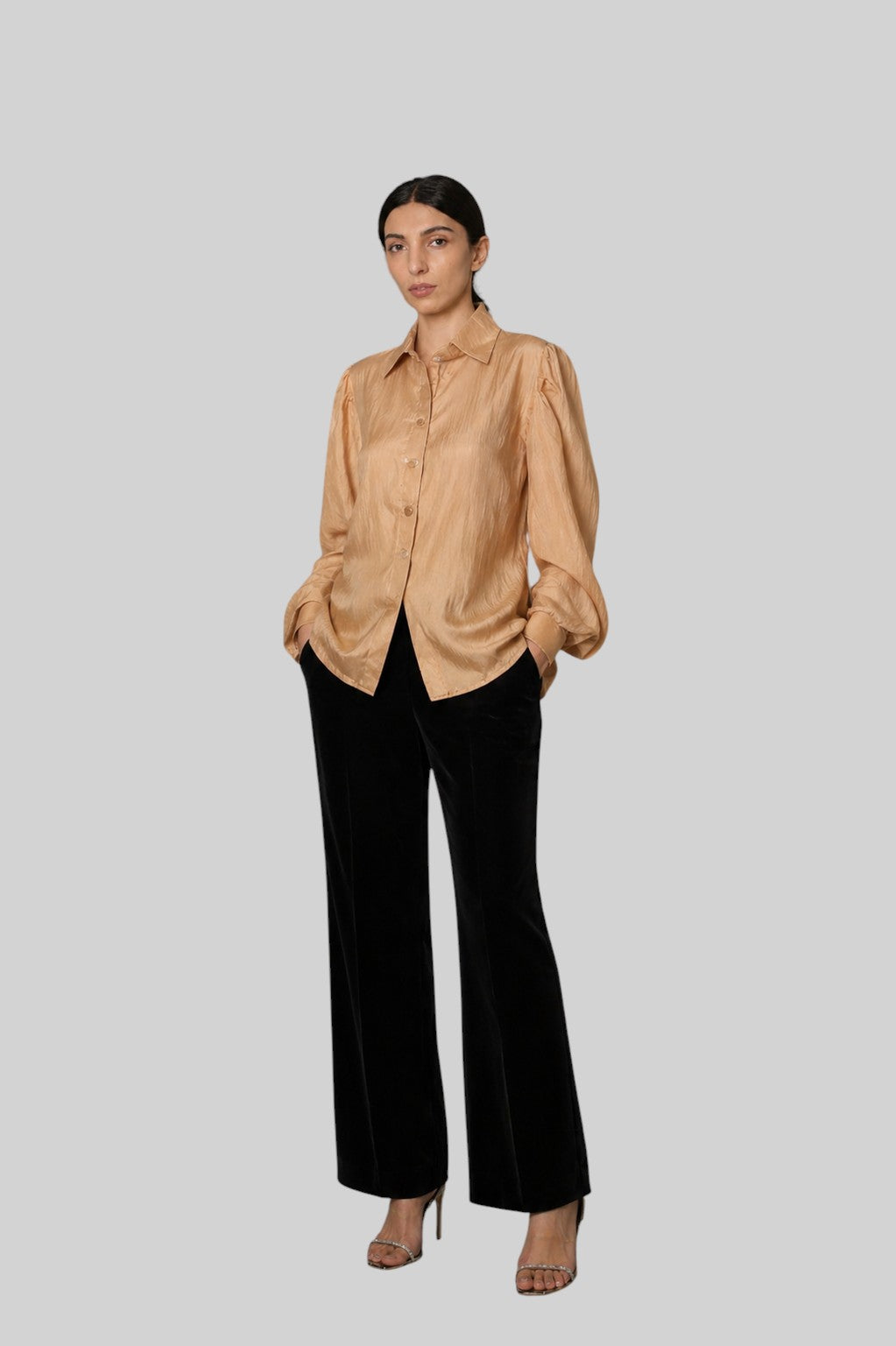 Hand-Dyed Natural Mulberry Silk Shirt