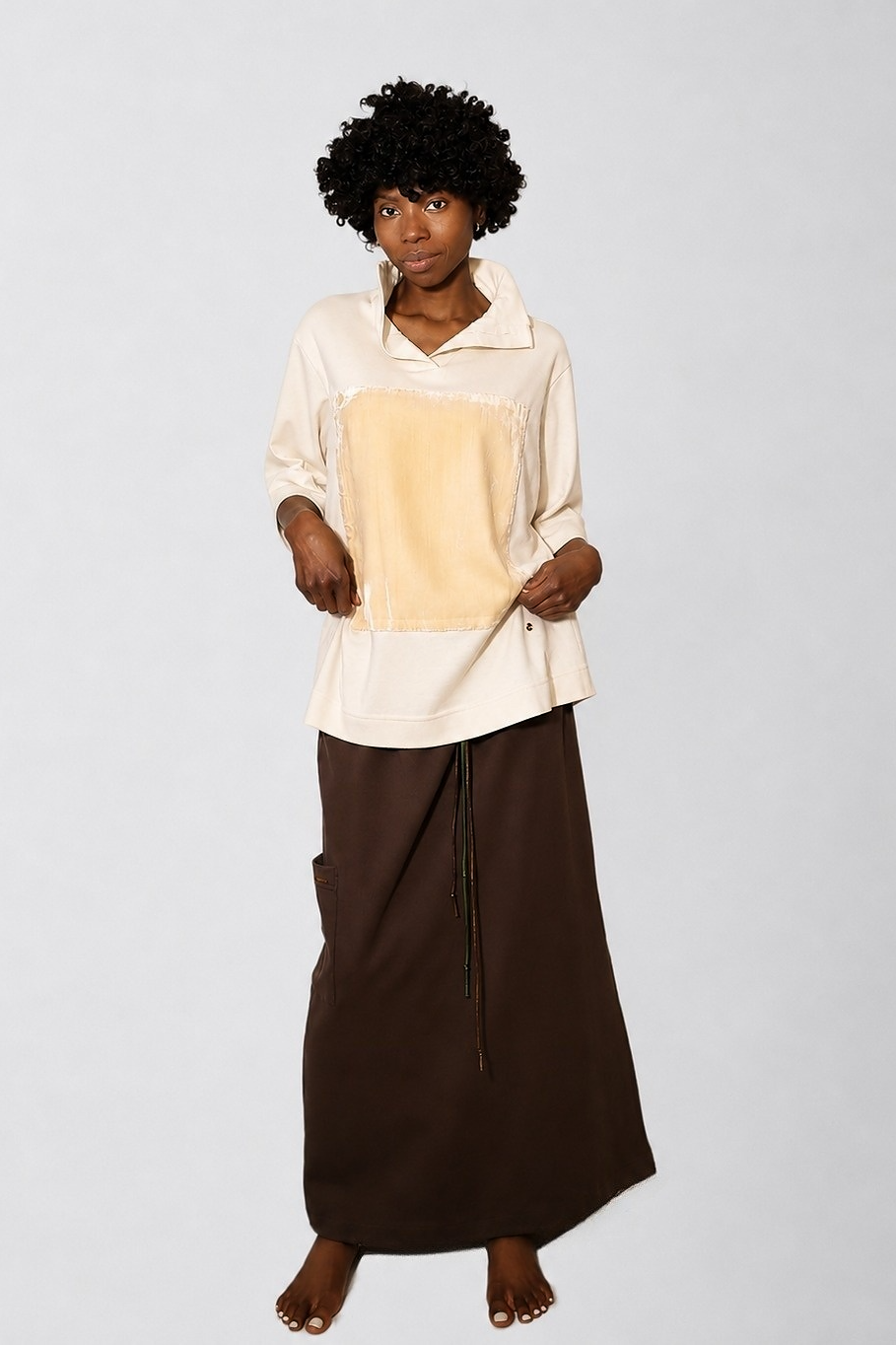 Silk Velvet Bamboo Cotton Spandex Top