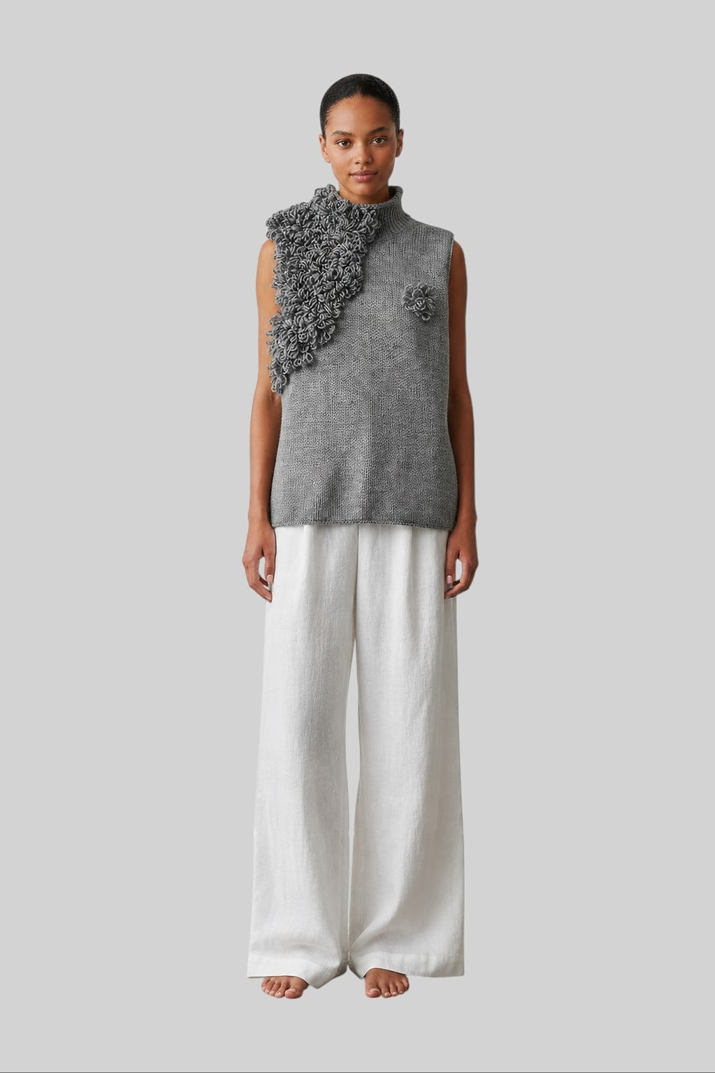 Handmade Knitted Merino Wool Raglan Top