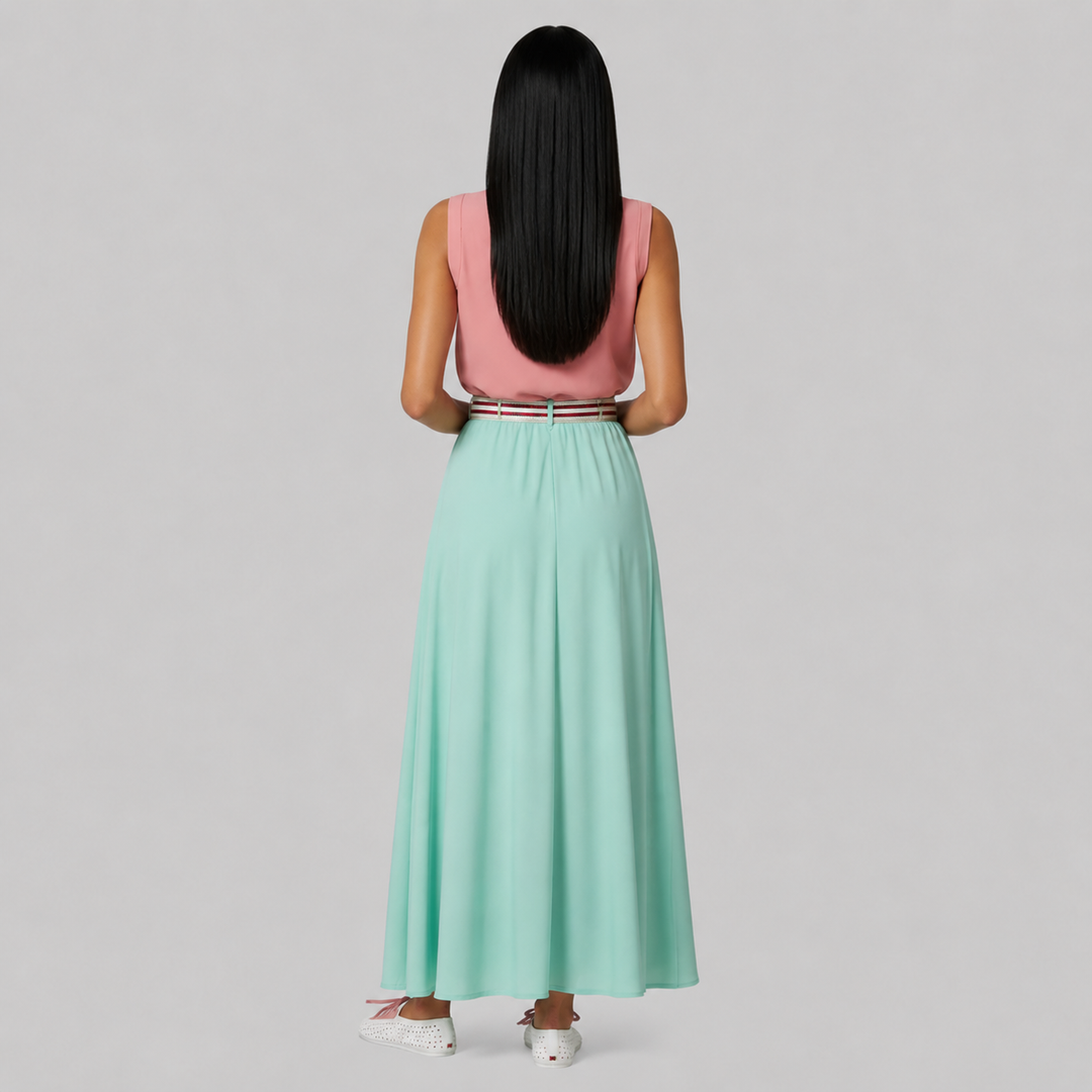 Cotton Spandex A-Line Skirt