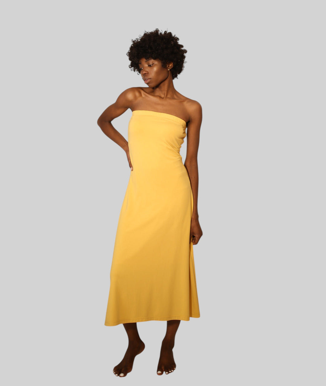 Organic Cotton Strapless Dress