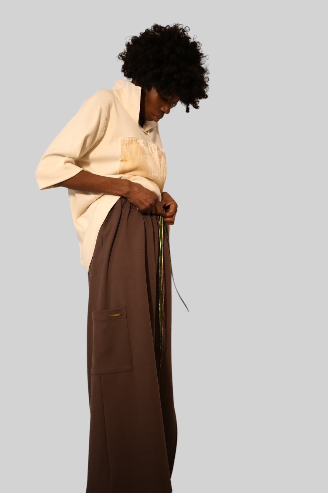 Heavy Cotton Spandex Cargo Skirt