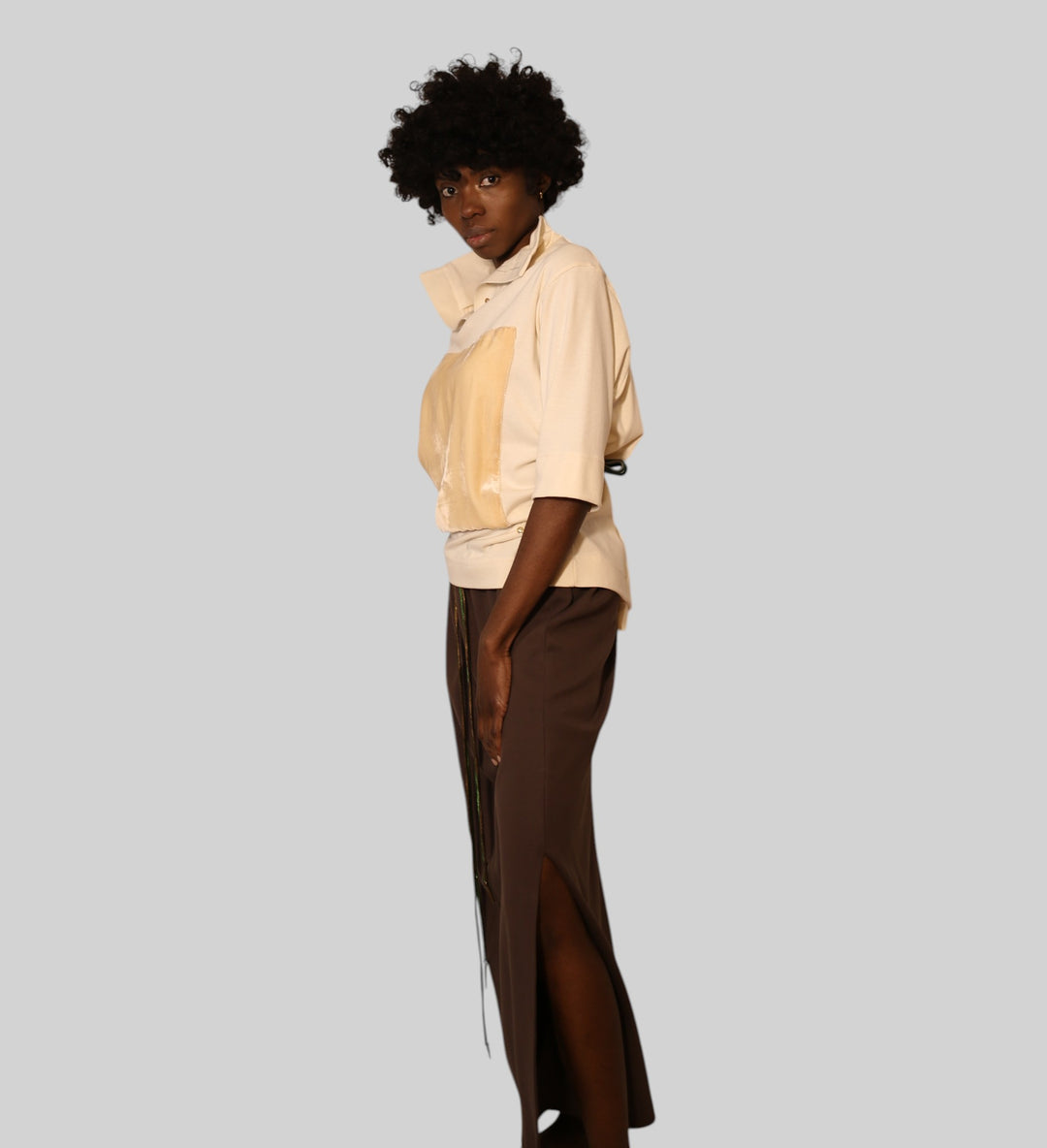 Heavy Cotton Spandex Cargo Skirt
