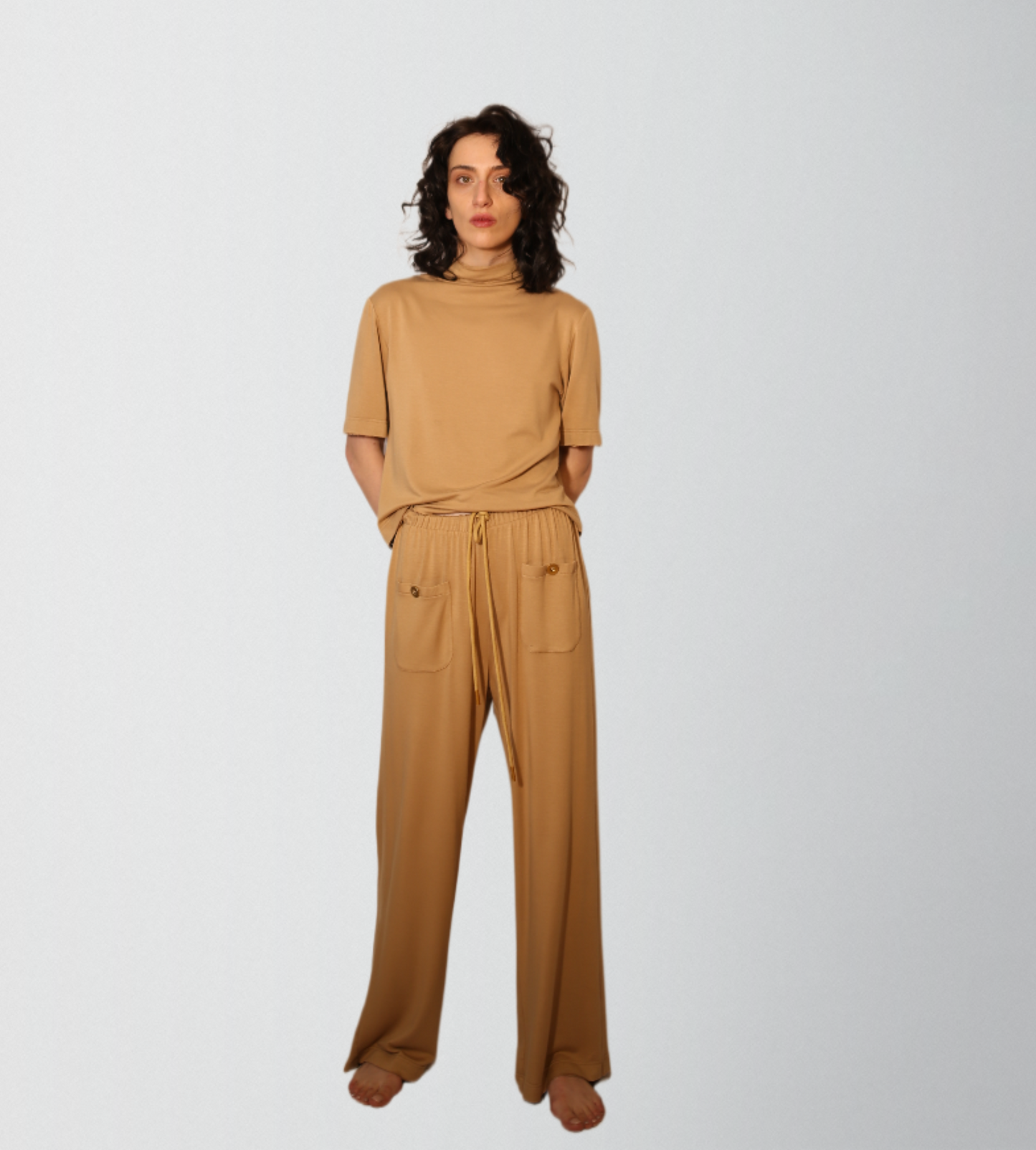 Luxe bamboo cotton jersey outfit