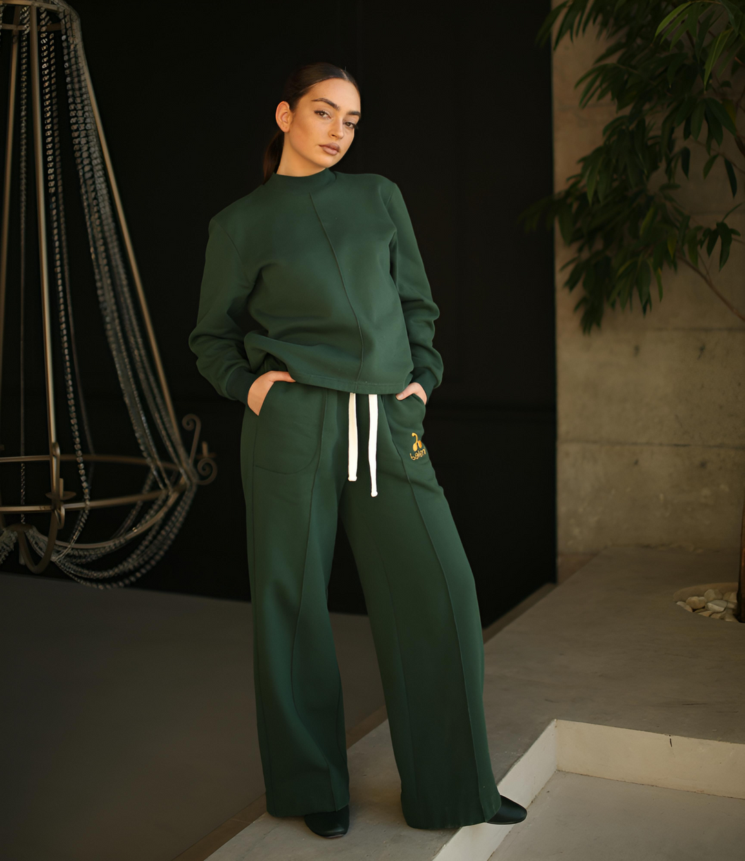 Embroidered 0rganic Soft Jersey Tracksuit