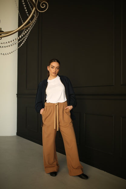 Hemp spandex french terry pants