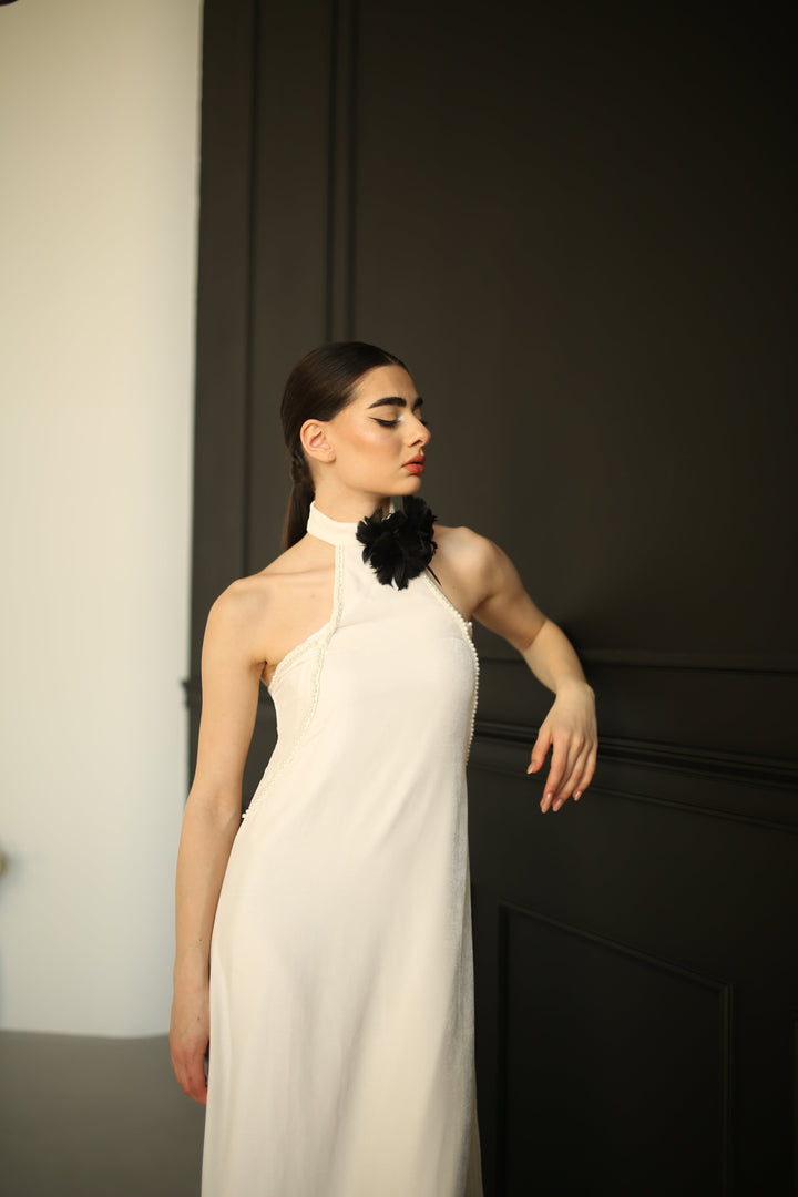 Silk Velvet Luxury Evening Gown