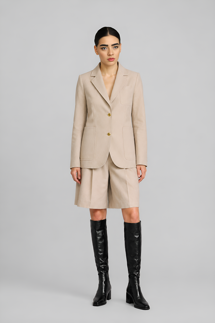 Tailored Blazer & Bermuda Ensemble