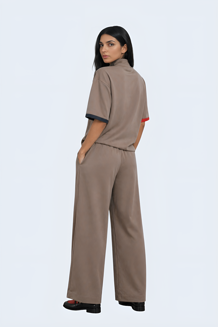 Casual Organic Cotton High-Neck Outfit