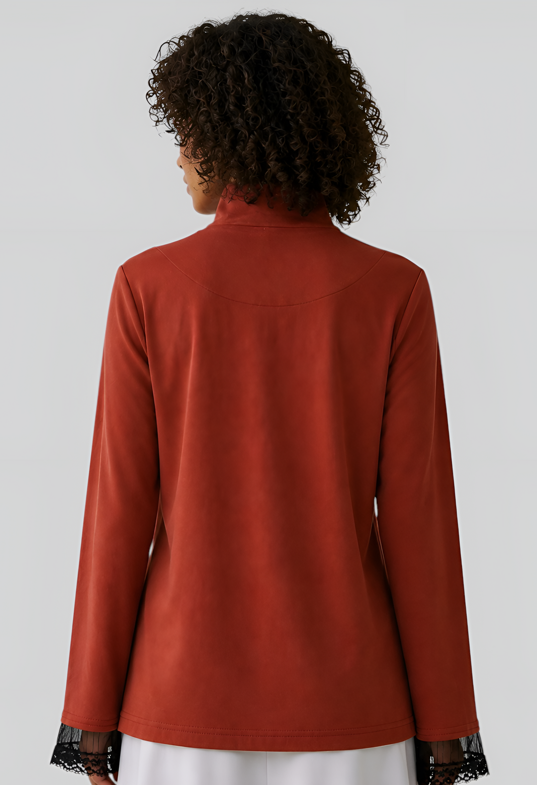 Organic Cotton High-Neck Top