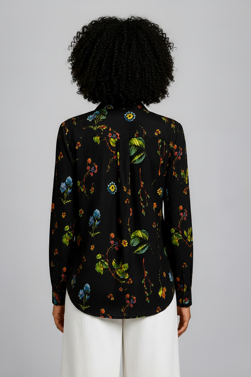 Floral Print Tailored Shirt