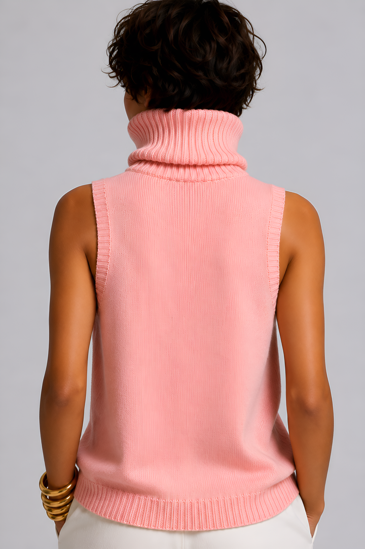 Sculptural Sleeveless Knit Top