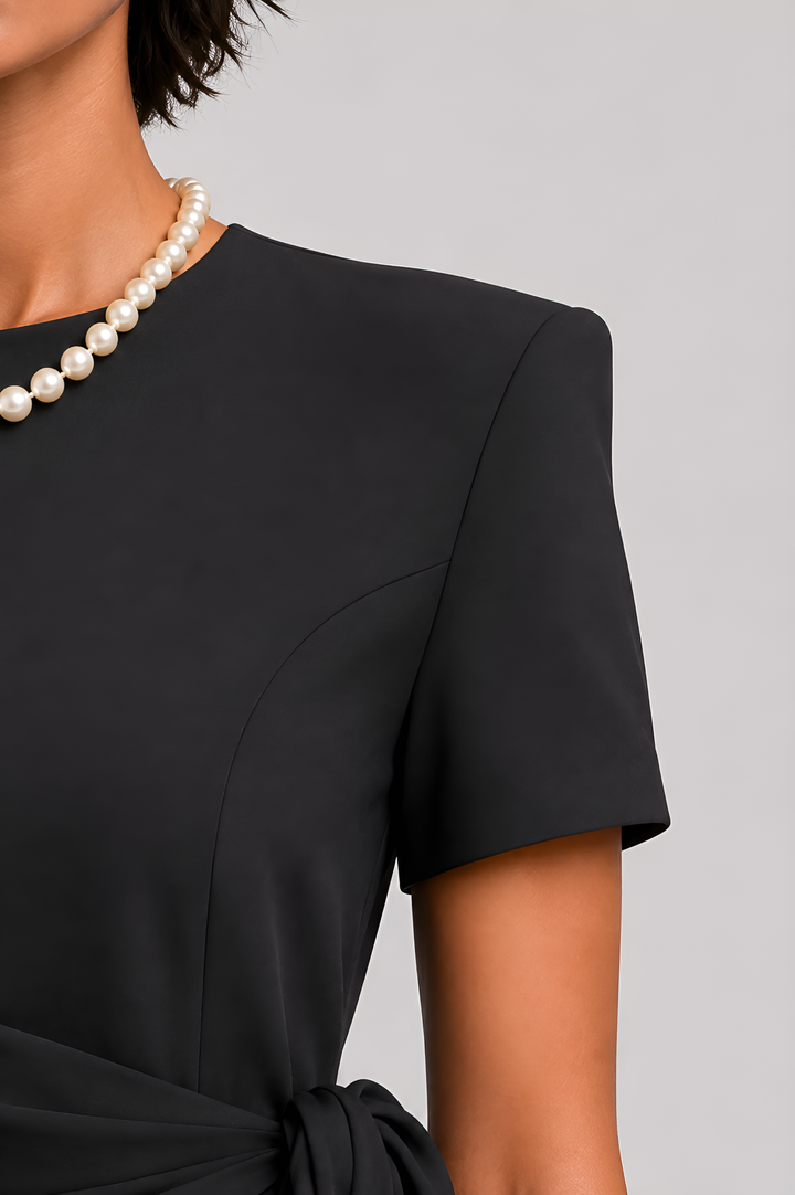 The Élan Draped Midi Dress