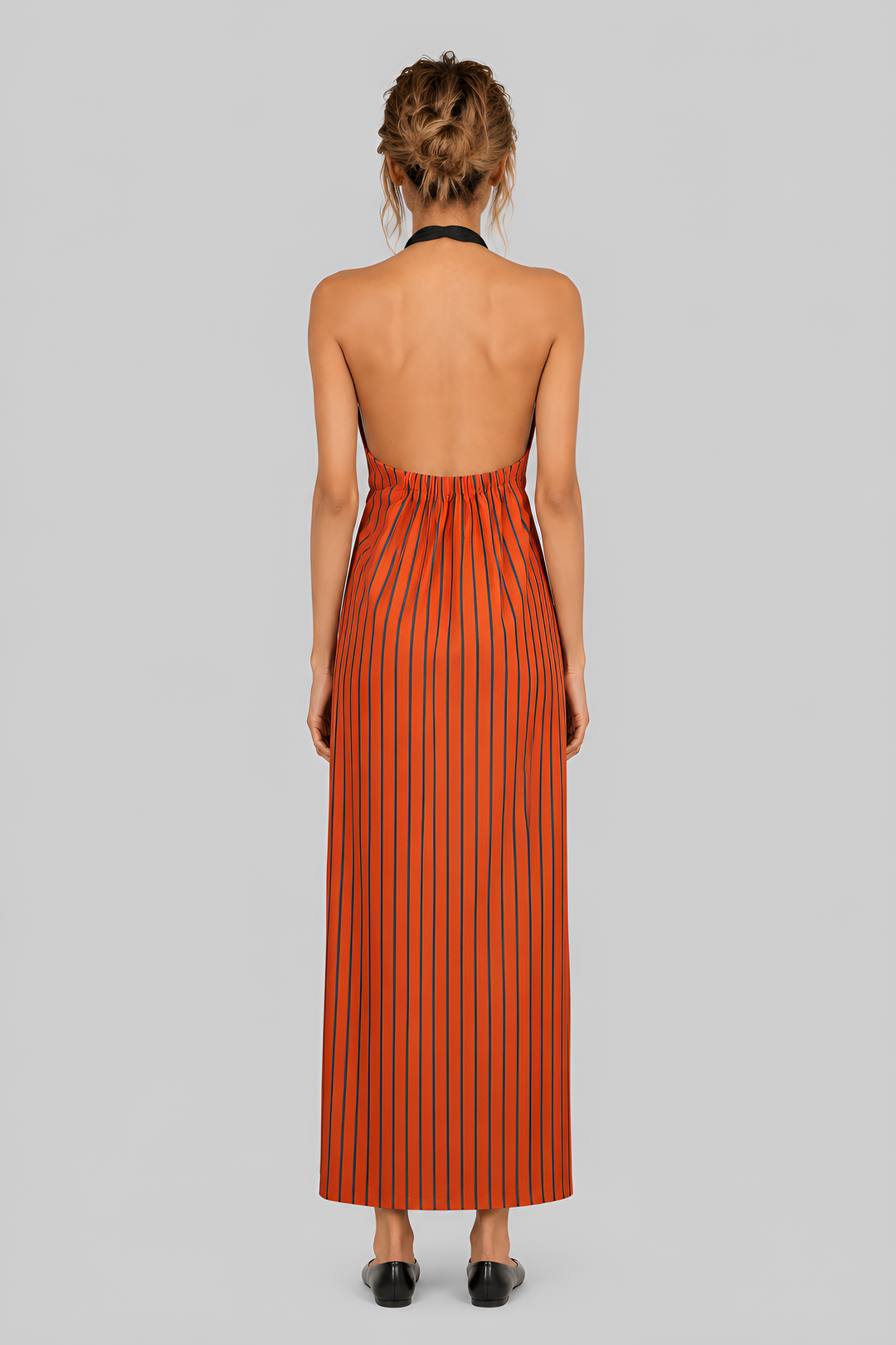 Striped Cotton French Terry Dress
