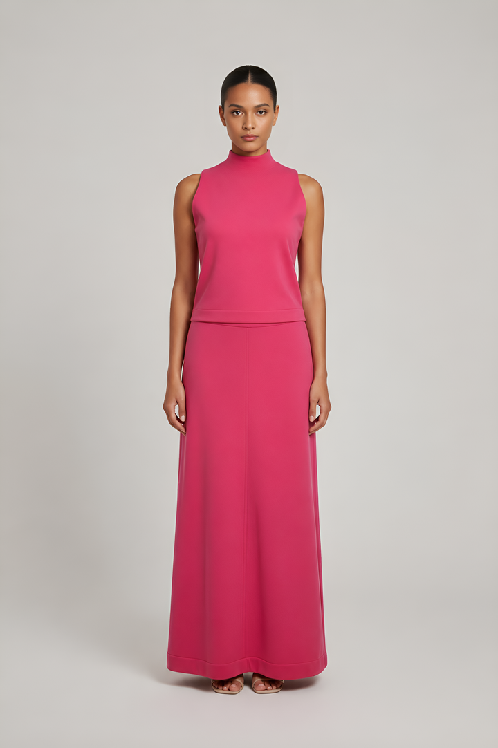 Cotton A-Line Skirt Ensemble