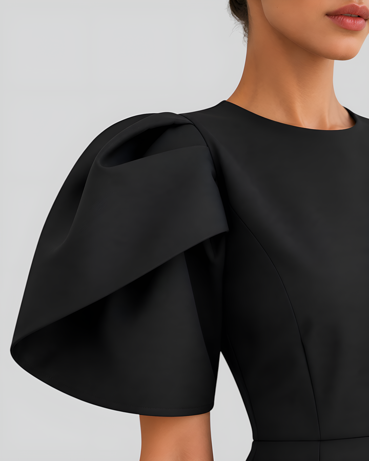 Puff Sleeve Mini Dress