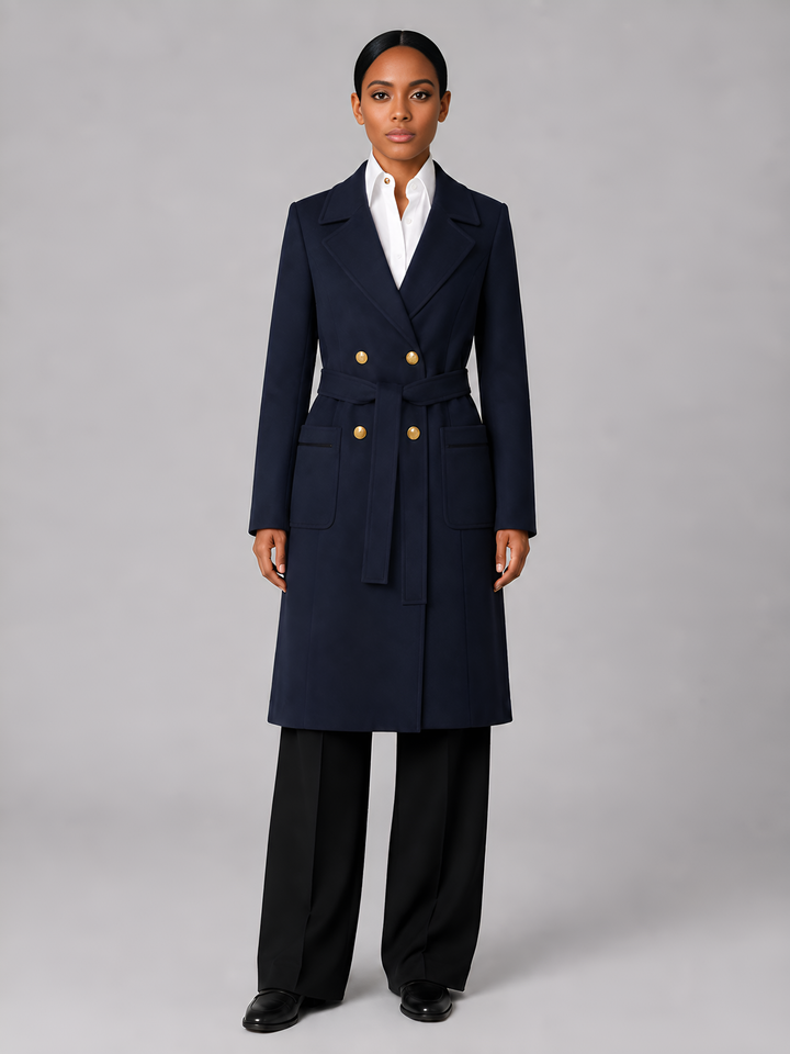 Classic Double-Breasted Coat