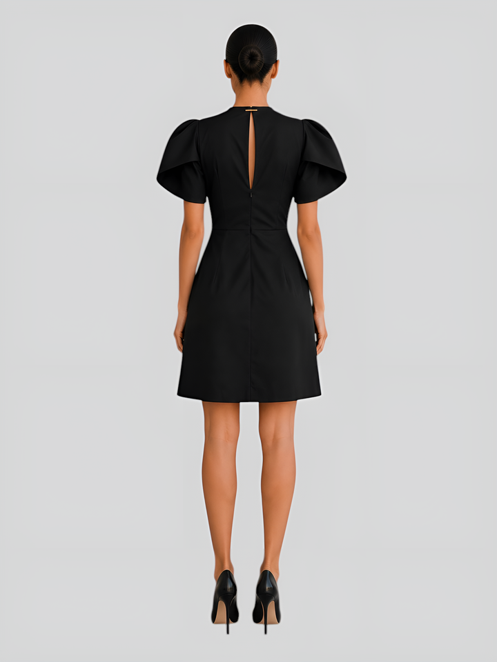 Puff Sleeve Mini Dress