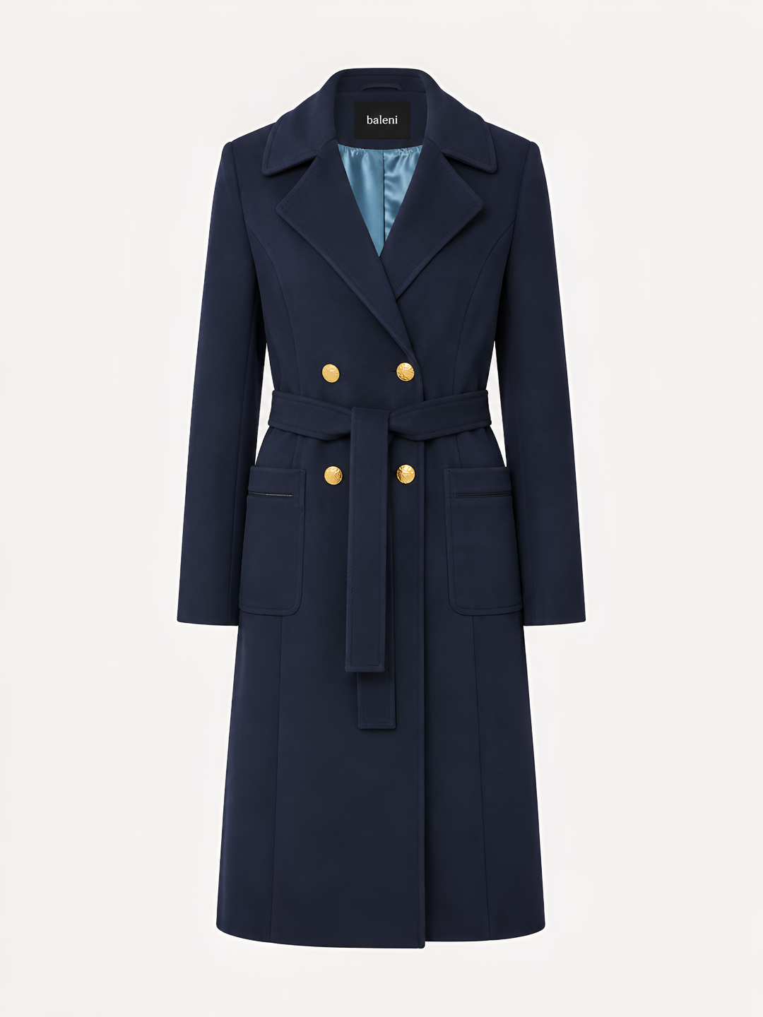 Classic Double-Breasted Coat