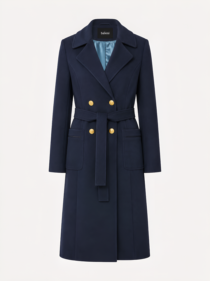 Classic Double-Breasted Coat
