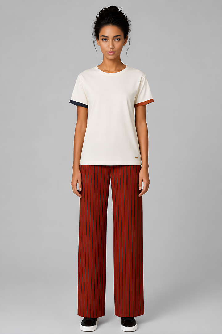 French Terry Cotton Spandex T-Shirt
