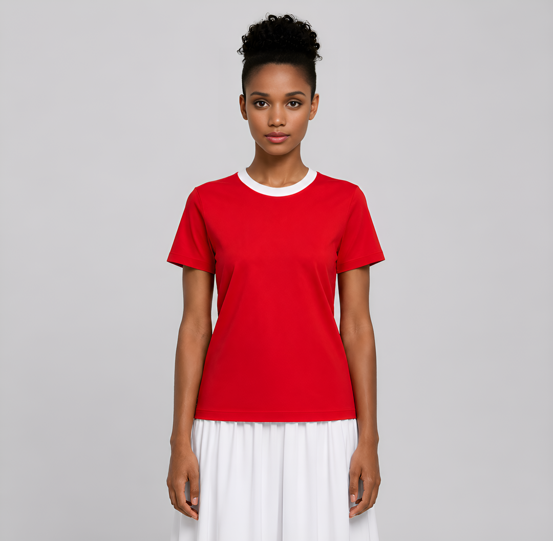 Crew-Neck Cotton Elastane T-Shirt