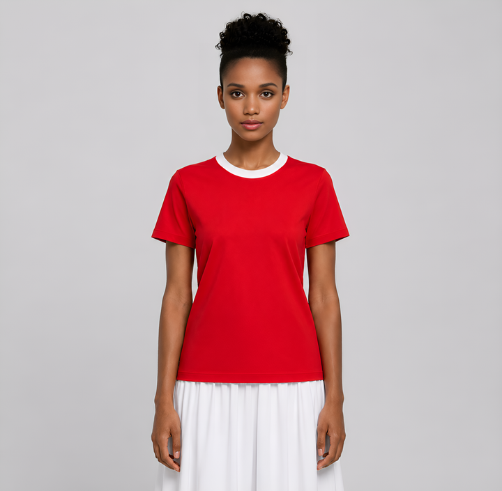 Crew-Neck Cotton Elastane T-Shirt