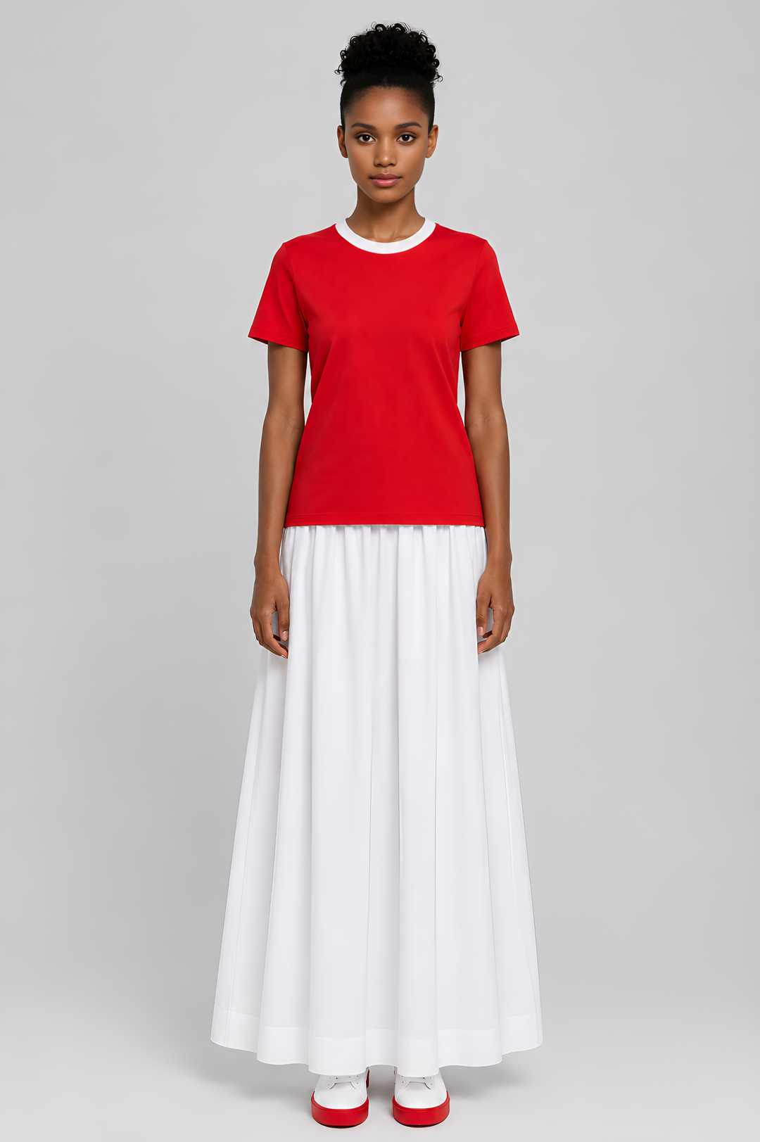 Crew-Neck Cotton Elastane T-Shirt