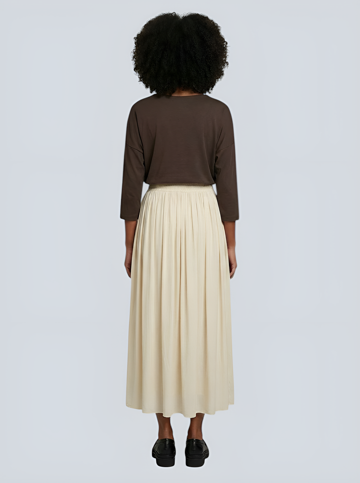 Flowing Pleated Maxi Skirt
