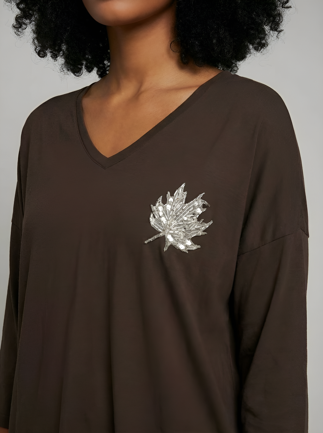 Embellished Oversized Blouse