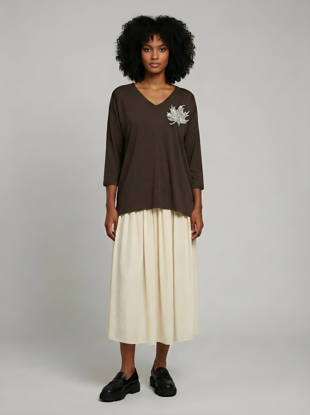 Embellished Oversized Blouse