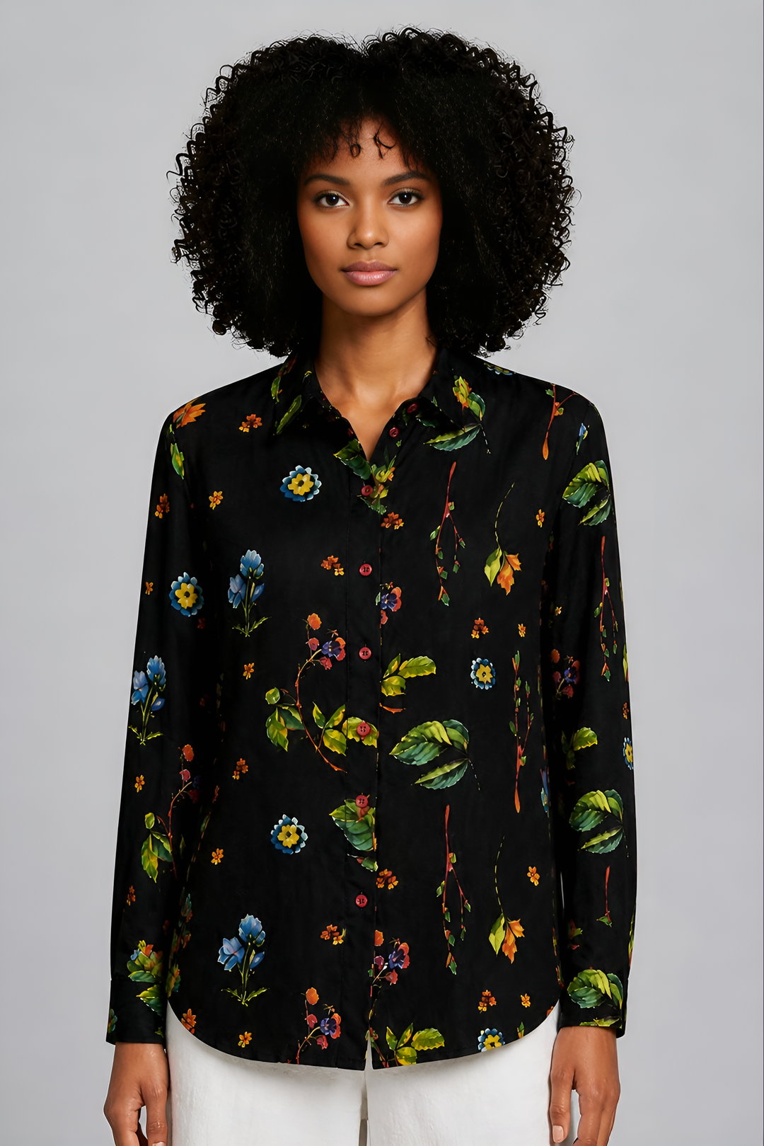 Floral Print Tailored Shirt