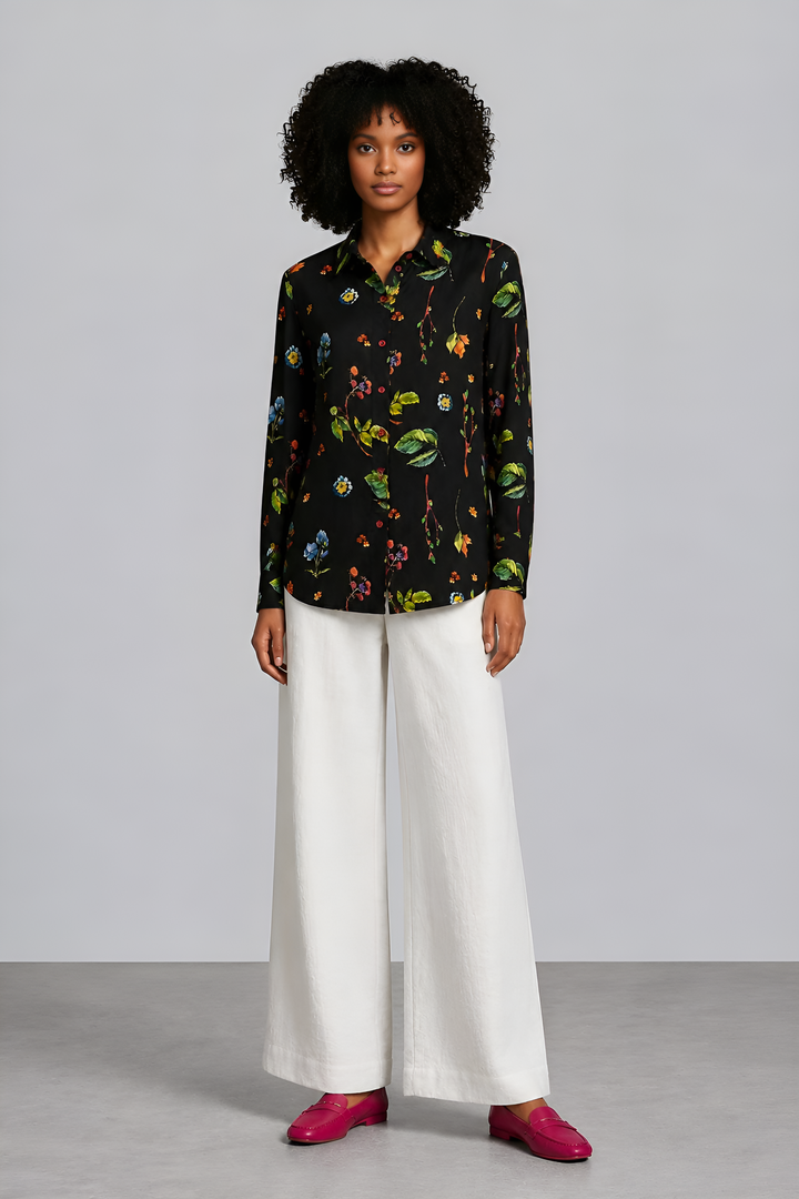 Floral Print Tailored Shirt