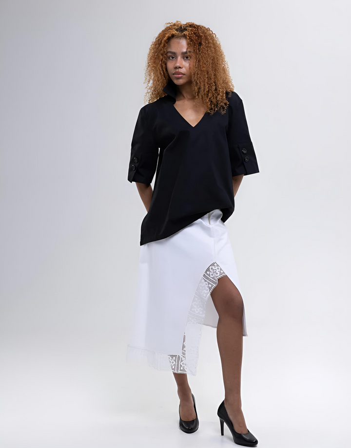 Soft Cotton Canvas Skirt