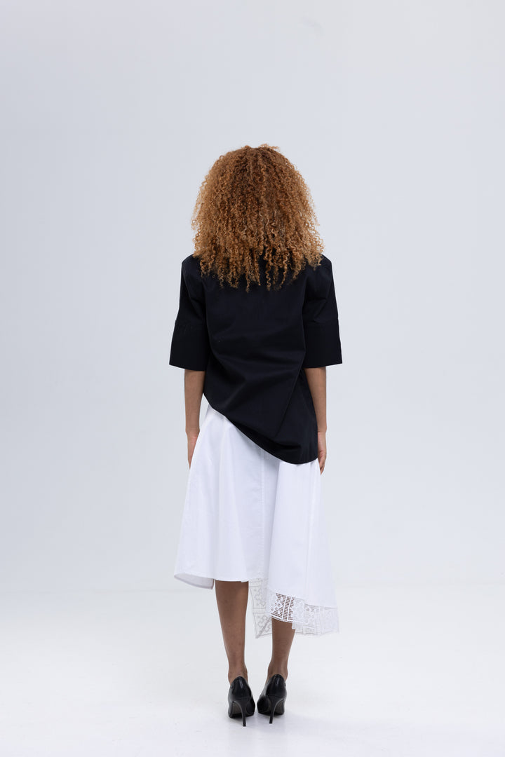 Soft Cotton Canvas Blouse