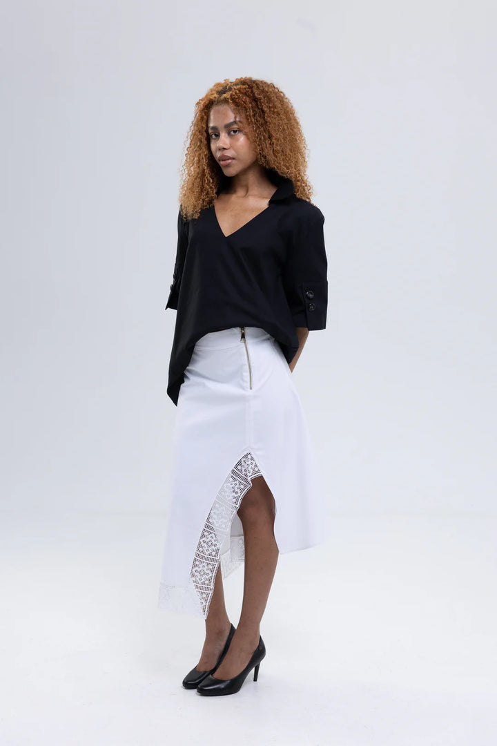 Soft Cotton Canvas Skirt