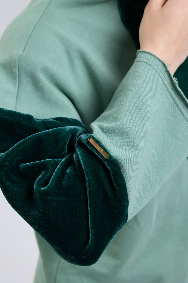 Organic Cotton Silk Velvet Panel Lounge Outfit