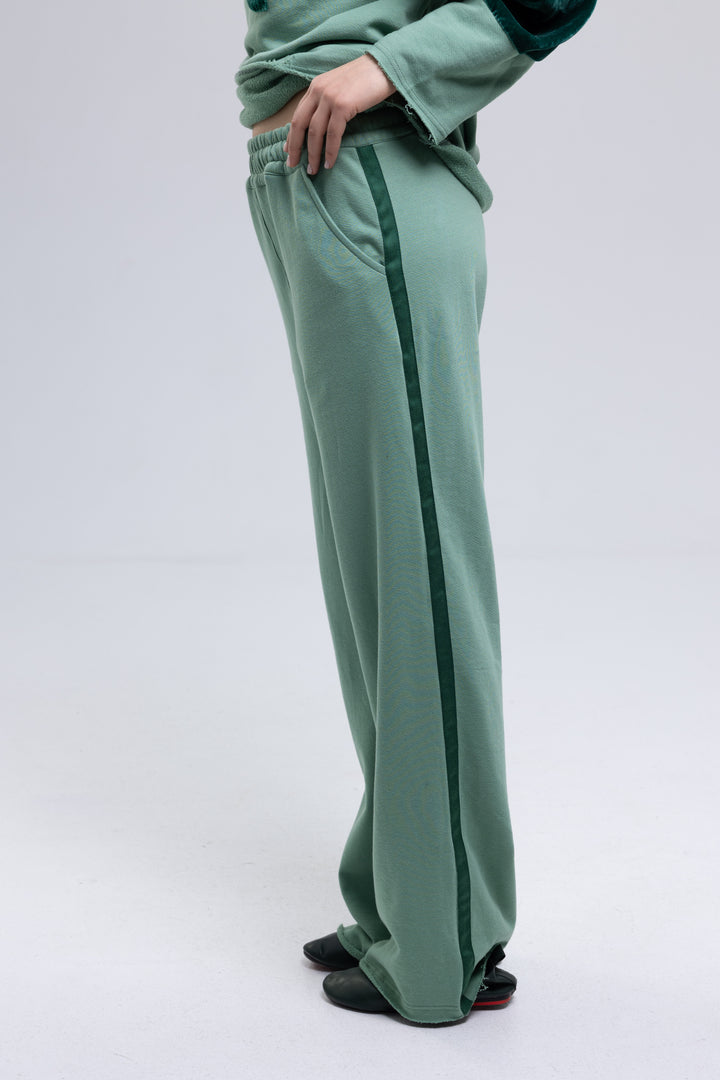 Organic Cotton Silk Velvet Panel Lounge Outfit