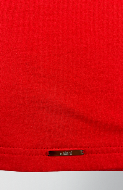 French terry cotton elastane T-shirt