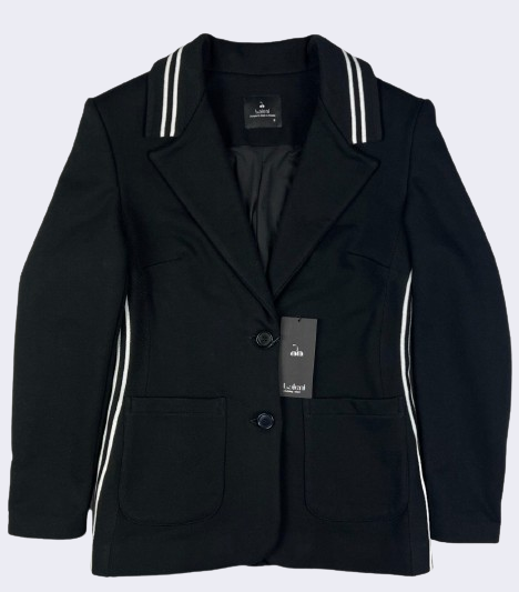 Virgin cotton heavy blazer with ribs