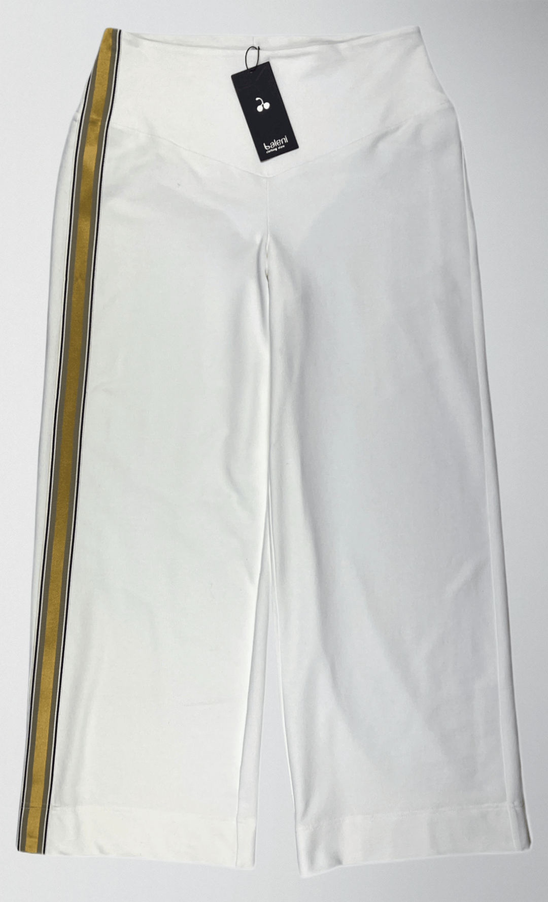 Wide-Leg French Terry Cotton Elastane Pants