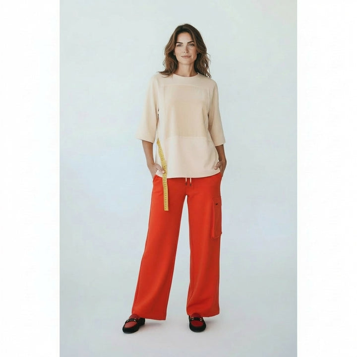Wide-Leg French Terry Cotton Trackpants