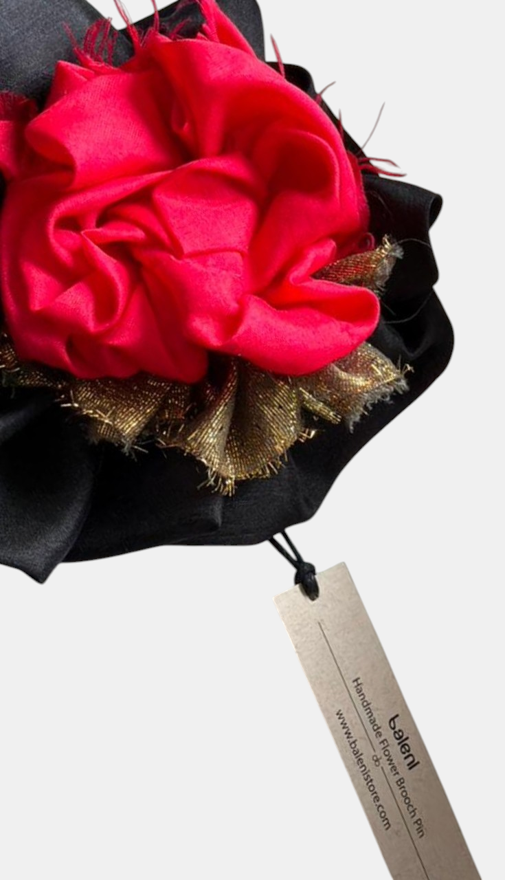 Artisan Rosette Brooch Pin-Magnetic