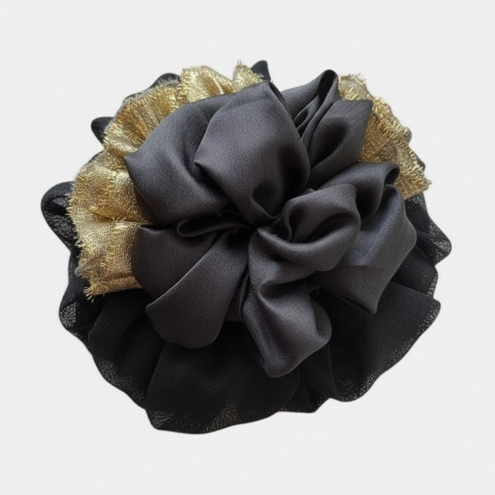 Artisan Fabric Rosette Brooch Pin-Magnetic
