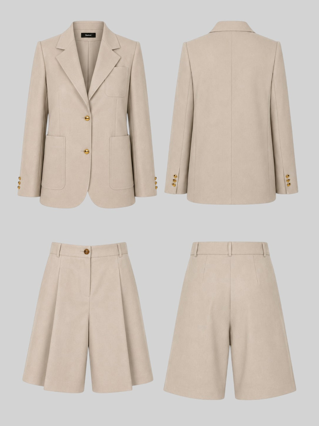 Tailored Blazer & Bermuda Ensemble