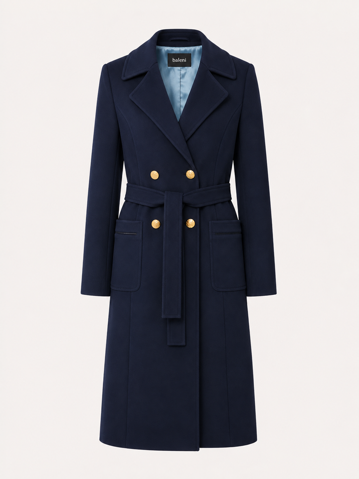 Classic Double-Breasted Coat